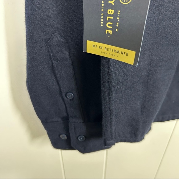 NWT United by Blue Buffalo Wool Shirt with Plaid Trim Small - Picture 6 of 6